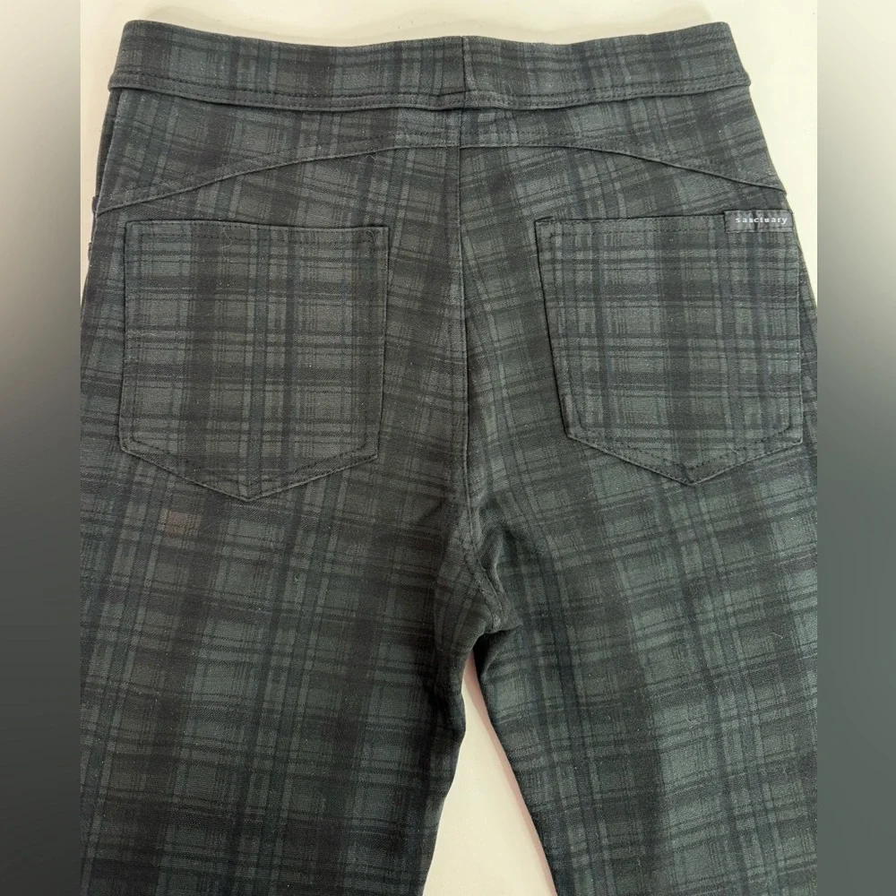 ANTHRO x SANCTUARY 25” waist Grey and Black Plaid Grease Legging pant Size Small - Picture 5 of 14